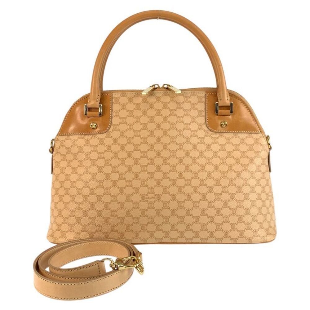 Celine Vintage Macadam PVC Leather Handbag